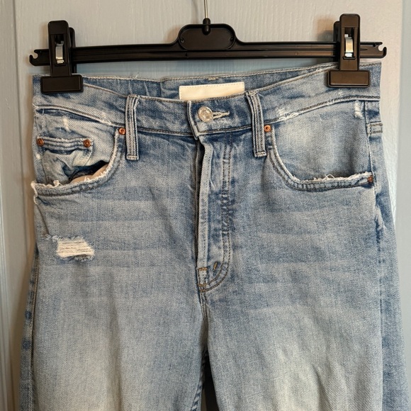 MOTHER Superior The Tomcat Jeans The  Confession Size 25 Light Wash High Rise - Picture 3 of 16